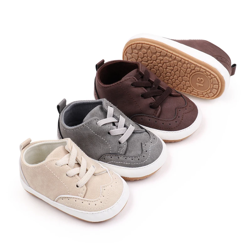 Ifants Elastic Solid Color Casual TPR Soft Rubber Soled Non-slip Baby Walking Toddler Shoes
