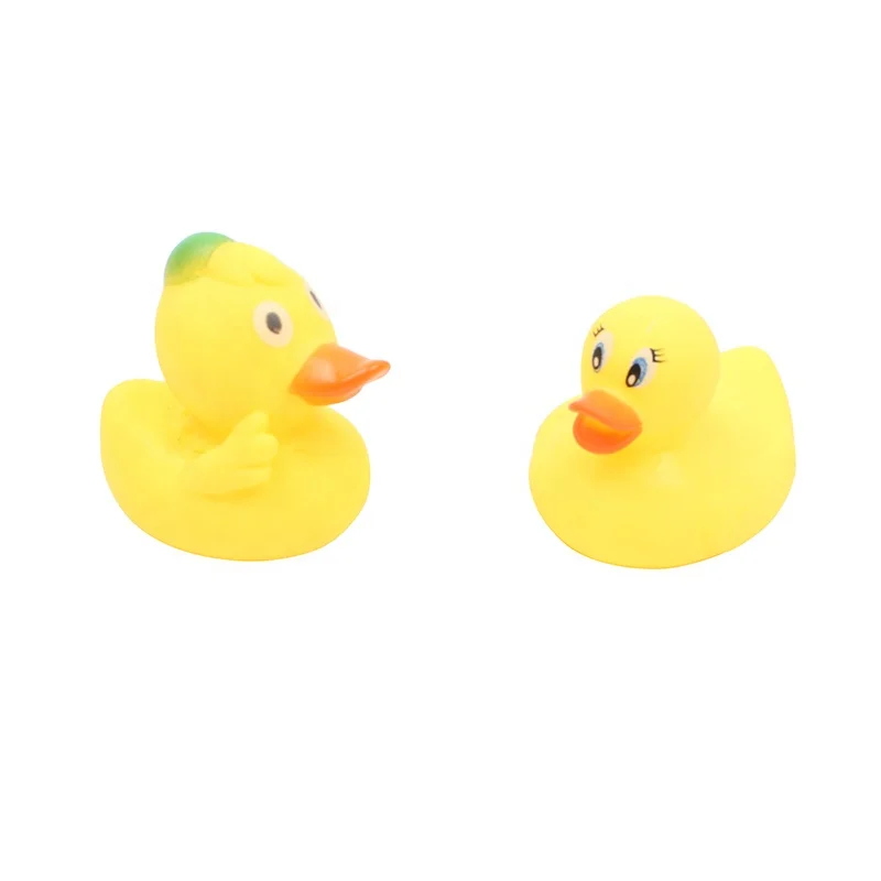 Rubber Children Duck Swimming Sound Squeeze Toy Baby Shower Bath 