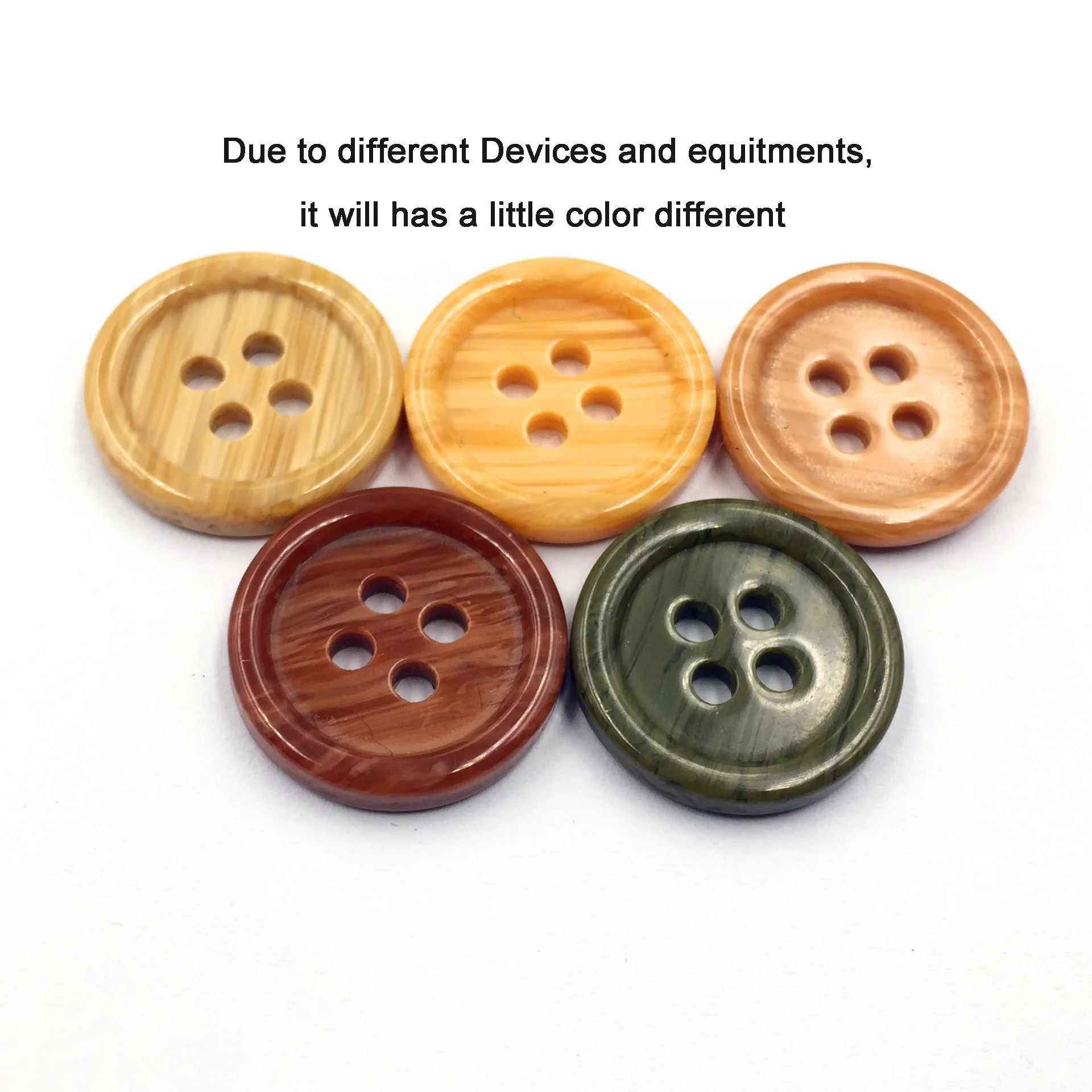 Stock Custom 4 Holes Sewing Polyester Resin Button for Garment Accessories