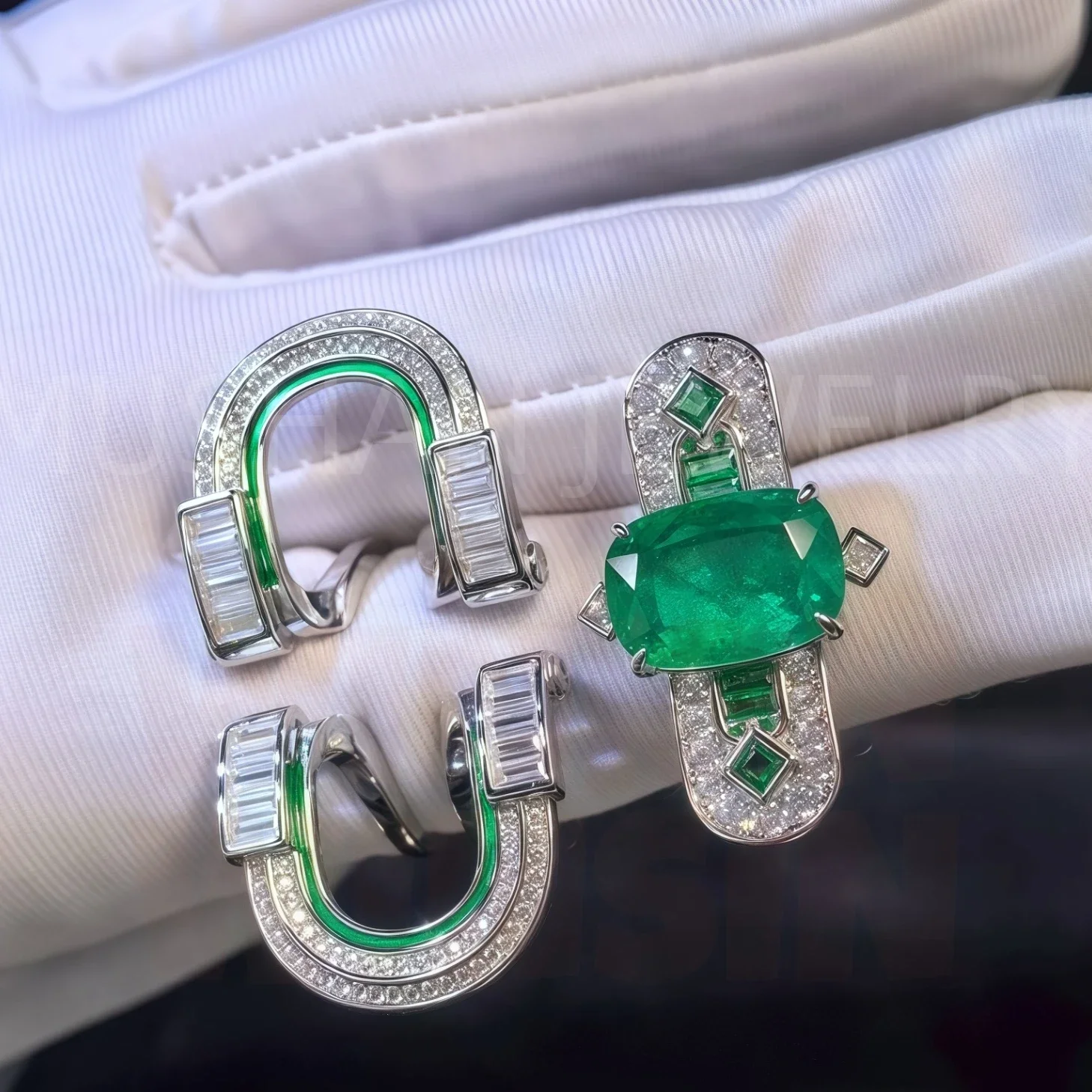 MUSHAN Jewelry Factory Certificated Spinel Gemstones Ring Women Luxury Blue Green Stones Real 925 Sterling Silver Woman Rings
