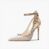 Elephant gray 10cm patent leather