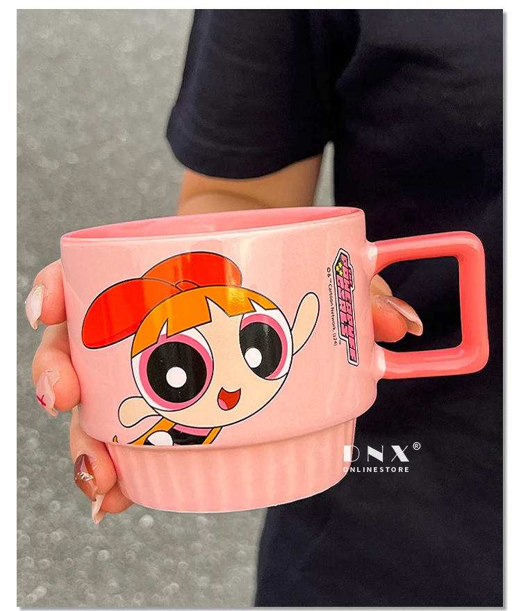 Powerpuff Girls Ceramic Cup Set Stacking Cups 4-Piece