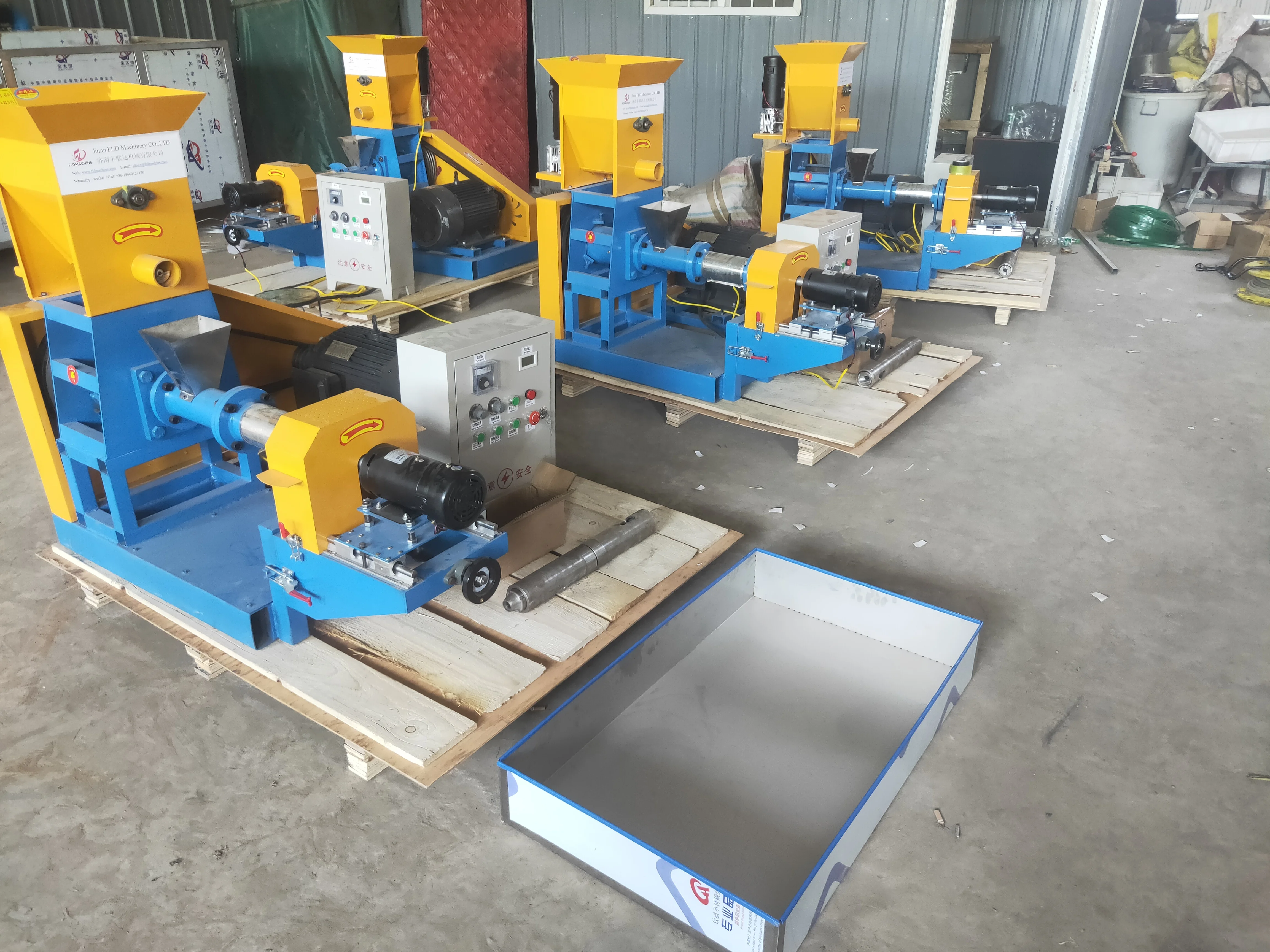 Floating Fish Feed Machine Price Production Line Big Capacity Fish Feed Single Screw Extruder Processing Line