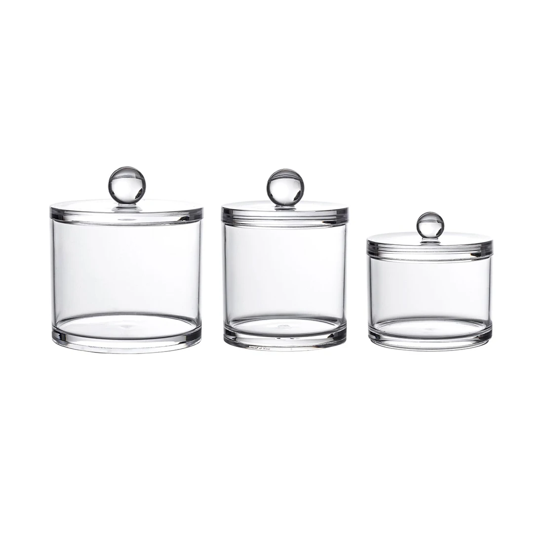 Clear Judaica Acrylic Storage Food Cookie Jars Lucite Canister Cookie ...