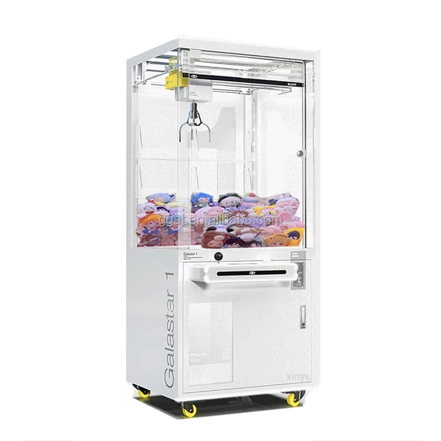 Custom White Claw Machine Plush Toys  Kids Coin-Operated Gashapon Vending Machine Video Toy Capsule Vending Machine