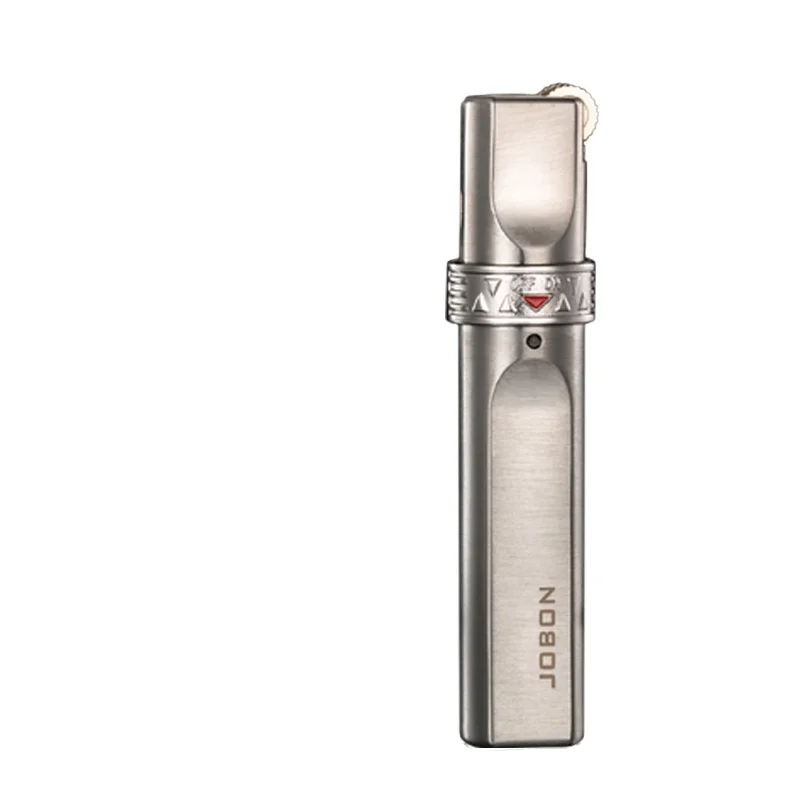 JOBON Vintage Refillable Candle Smoke Customized Metal Cigar Cigarette Jet Flame Butane Gas Flint Lighter Custom Logo Wholesale