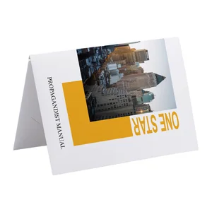 Customized Gold Stamping Logo or Pattern White PU Leather & Cardboard Certificate Cover Holder with A4 Size Option