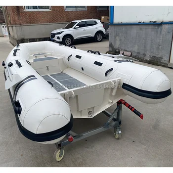 Small Mini Pontoon 3m 3.3m 3.6m Hypalon Aluminum Hull Inflatable Rib Boat for Sale