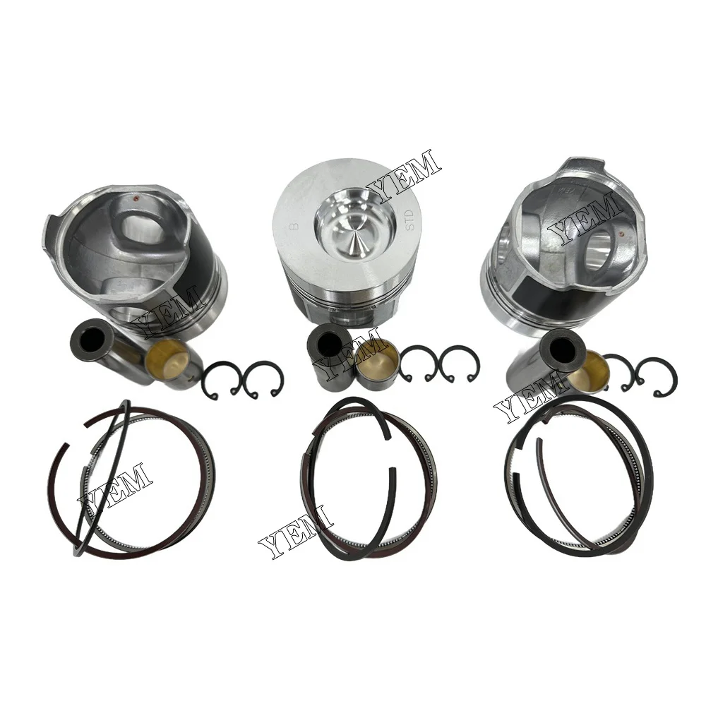 Piston Kit Fit for Yanmar 3T75HA Engine 3