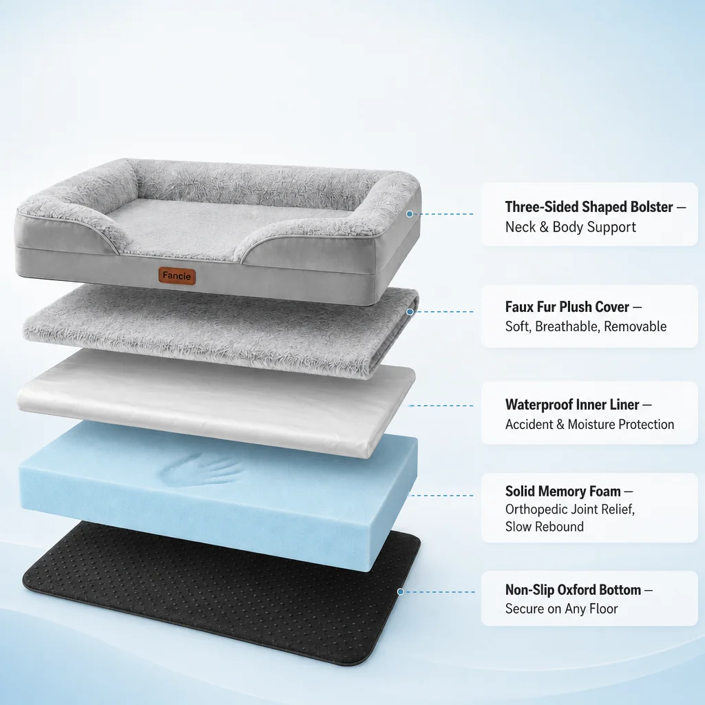 Slow Rebound Memory Foam Pet Bed — Product details 5