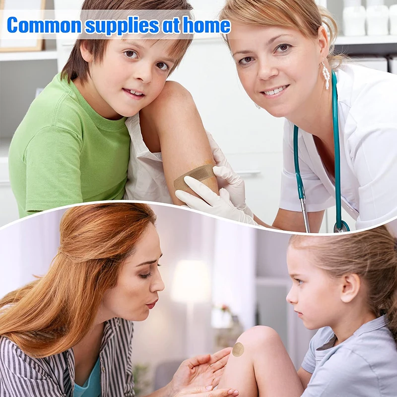 custom printed waterproof skin color sport medical hemostatic plaster band-aid adhesive band aid