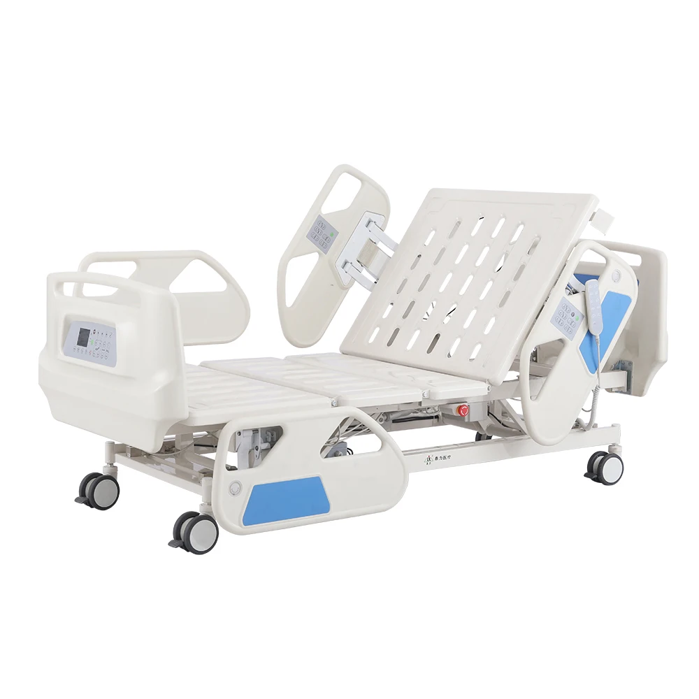 Electric Five-Function Stainless Steel Foldable Adjustable Infusion Bed Modern Hospital/School Use Digital Load Cell Medical 2