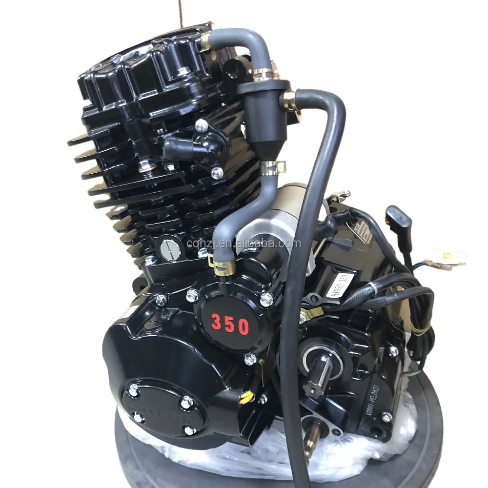 Двигатель мотоцикла CQHZJ [Hanwei 350 с жидкостным охлаждением] для трехколесных мотоциклов, моторных моторов мотора