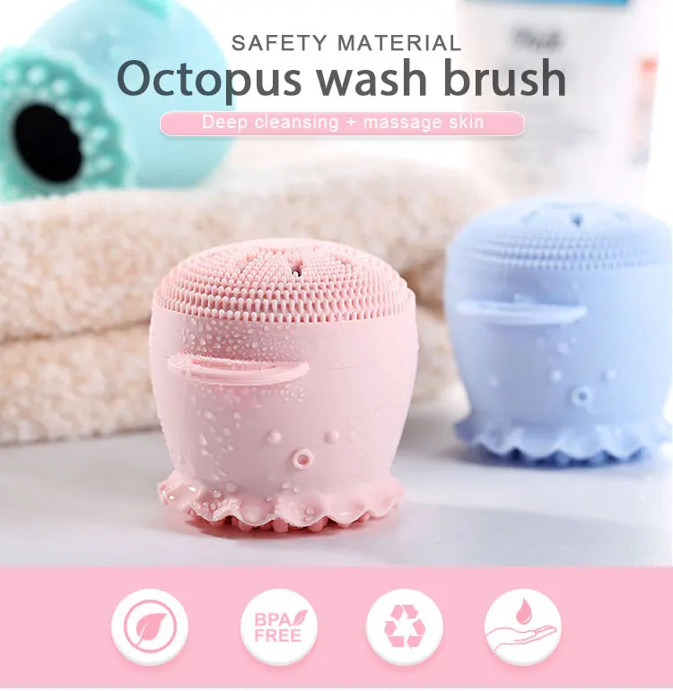 Wholesale Bulk Trending Products Soft Custom Makeup Wireless Clean Wash Beauty Silicone Face Brush