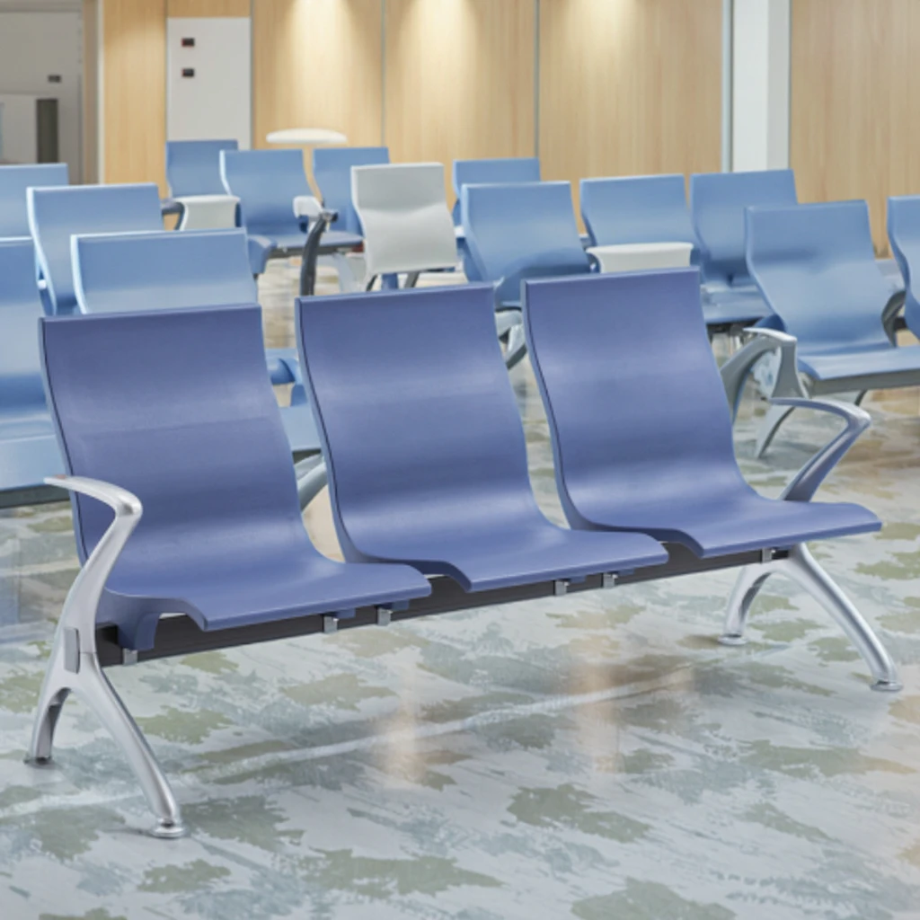 Commercial Grade Steel Stackable Chairs-Modern Design for Hospital & School Use Bulk Order Discounts 6