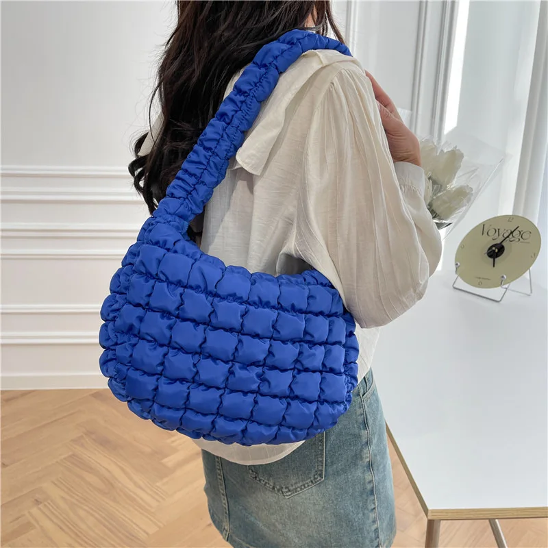 Fashion Soft Puffer Clouds Cute Shoulder Bags Winter Cotton Padded ...