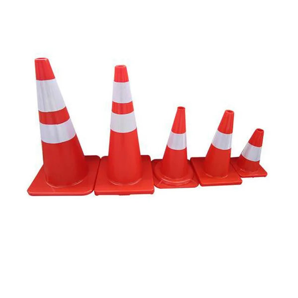 PVC Traffic Warning Cones Road Construction Reflective Safety Cone ...