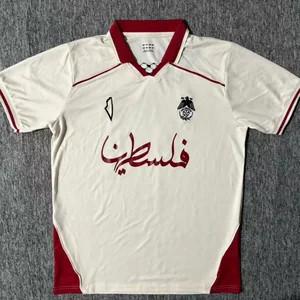 Custom Palestine Short Sleeve Football Uniforms 2526 New Season Adult Soccer Jersey Quick Drying Polo Pullover Uniforms Football