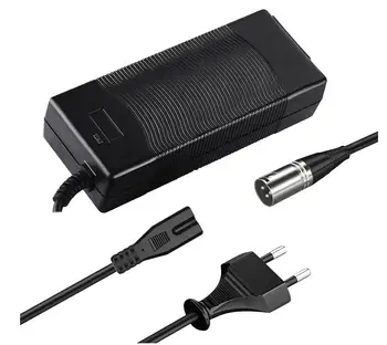 42V 5A Electric Bicycle E Bike Charger Power Supply Adapter 3-Pin XLR Socket/Connector 36V Lithium Battery Pack Charging Cables