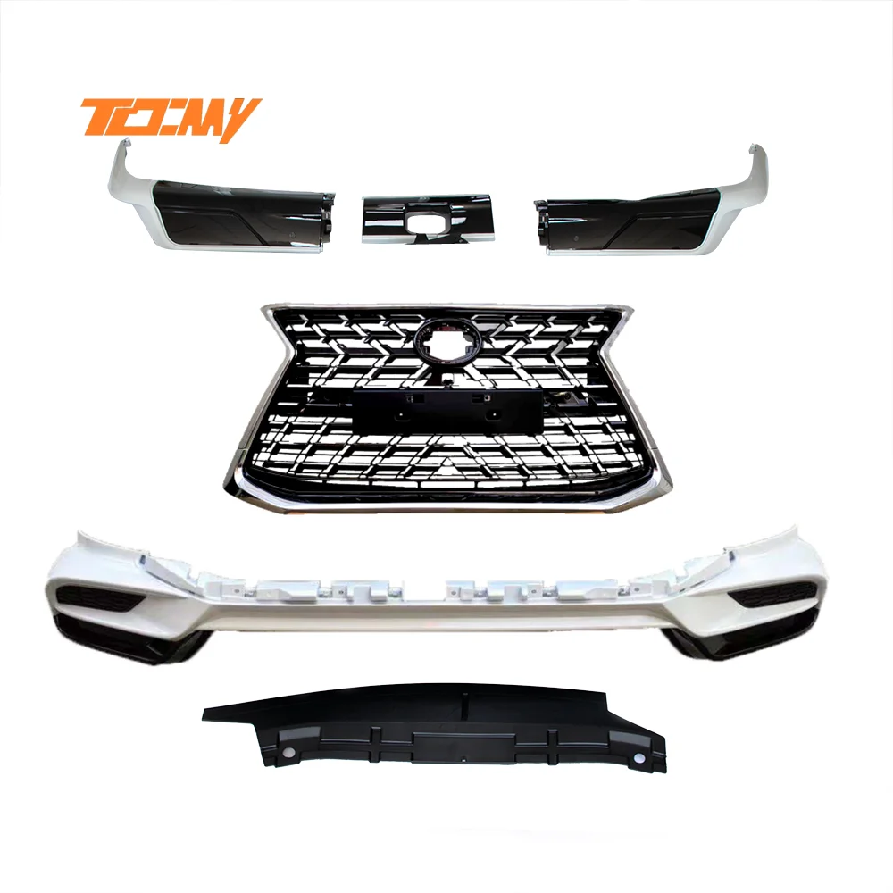 TDCMY Car Body Kits Front Rear Spoiler Bumper Guard Fog Lamp Grille Door Moulding for Lexus 570 2021