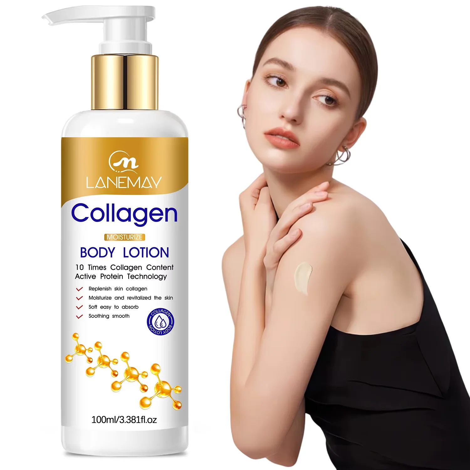 Private Label Hydrolyzed Pure Collagen Active Protein Manufacturer's Beauty Cream for Face Skin Care Main Milk Lotion Format