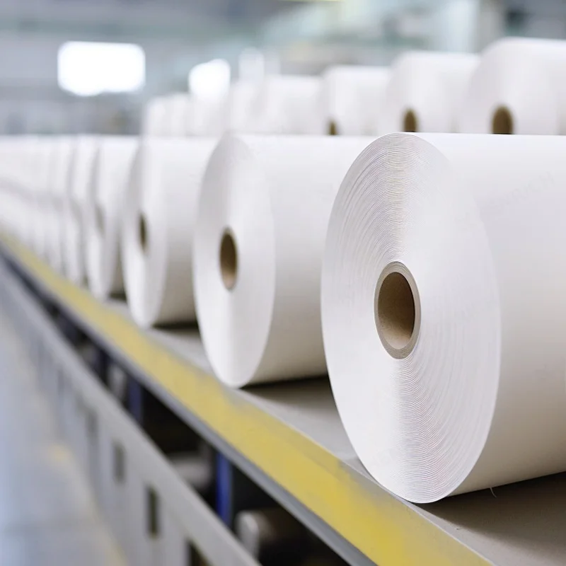 Low Cost 12 20 Gsm 1 Ton Tissue Paper Jumbo Roll Raw Material Toilet Paper Unprocessed for Making Paper