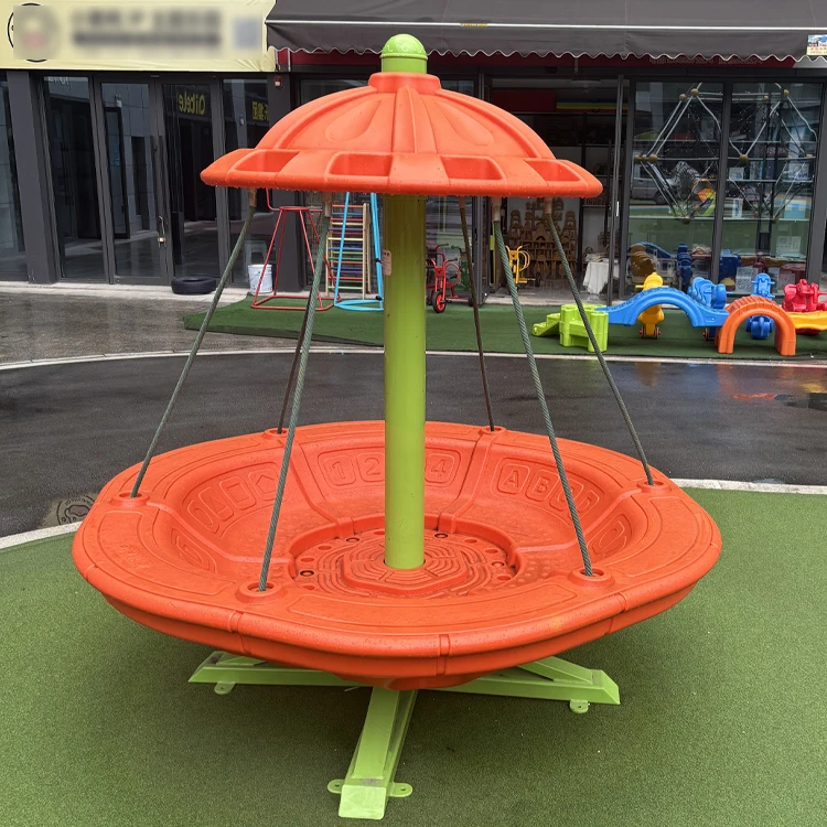 Large Outdoor Commercial Playground Equipment Kids Non-Powered Swivel Chair Set for Amusement