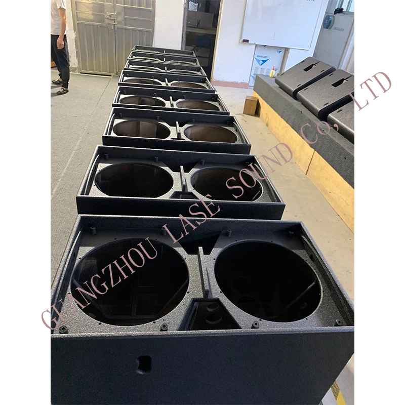 Pro audio video bass line array with Dual 18 inch Subwoofer speaker 1600W power outdoor concert sound system for stage