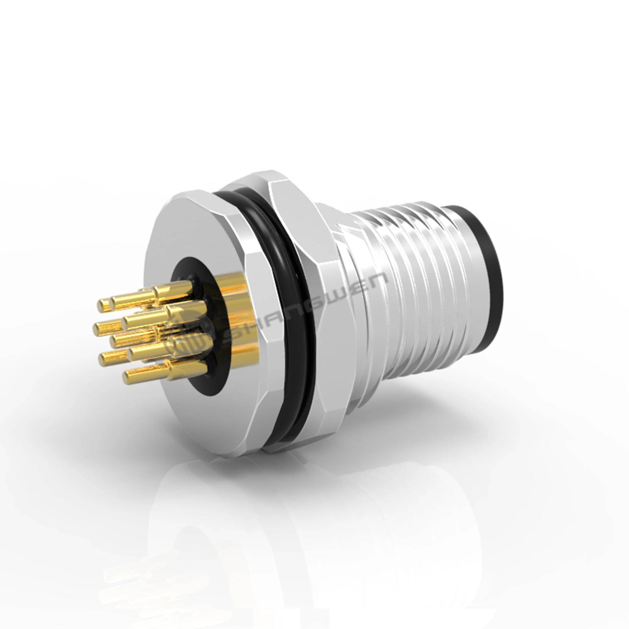 Customize Waterproof Phoenix M12 Cable 2 3 4 5 6 8 Pin Male to Female M12 Connector Cable With Wire