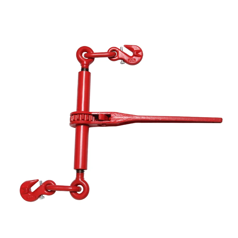 JIULONG HIGH QUALITY Ratchet Type Load Binder with Wing&Pin Hook 8MM with Safty Locking Pin