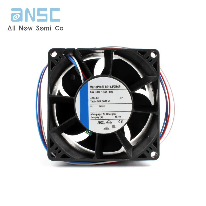 Original Axial fan 8214 J/2H4P 8038 24V 1.55A 37W 14000RPM 71dBA Inverter fan PWM fan