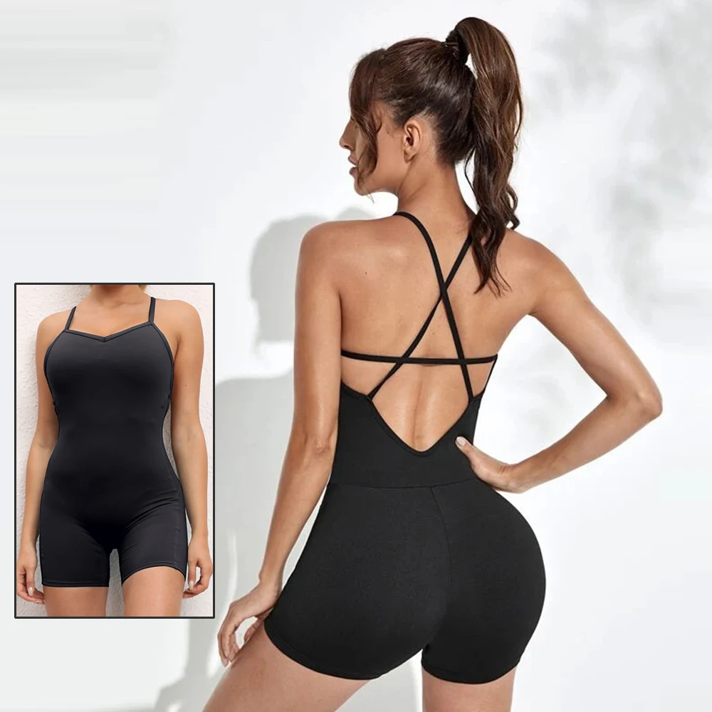 Sexy One Piece Sport Fitness Gym Plus Size Workout Bodysuits Ropa Deportiva  Mujer Tendencia 2022 Yoga Jumpsuit for Women 2023