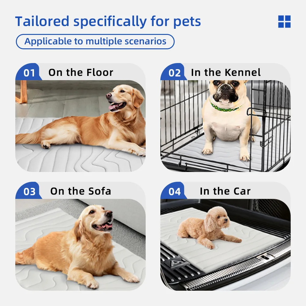 Travel Washable Portable Folding Waterproof Travel Pet Bed Dog Cooling - product detail 5