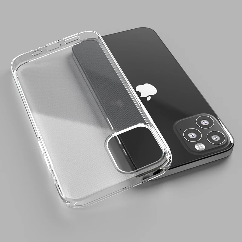 
Для Iphone 11 12 Pro Max Чехол прозрачный ТПУ прозрачный противоударный мобильный силиконовый чехол для Iphone 12 мини Чехол 
