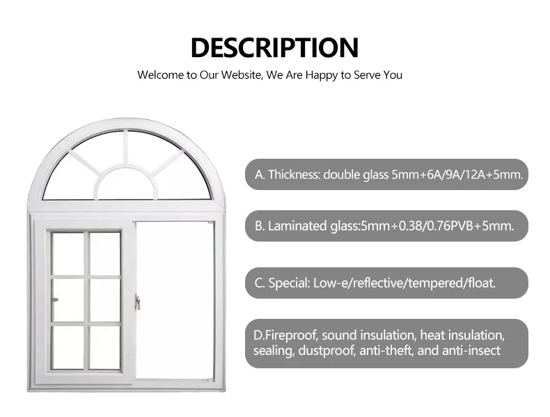 Hurricane Impact Upvc Sliding Windows Double Glazed Modern Window ...