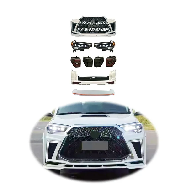 Abs Material Body Kit Headlight Taillight Front Bumper Car Bumpers For
