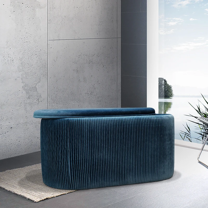 New Style High Quality Long Ottoman Foot Stool Velvet Bench for Living Room