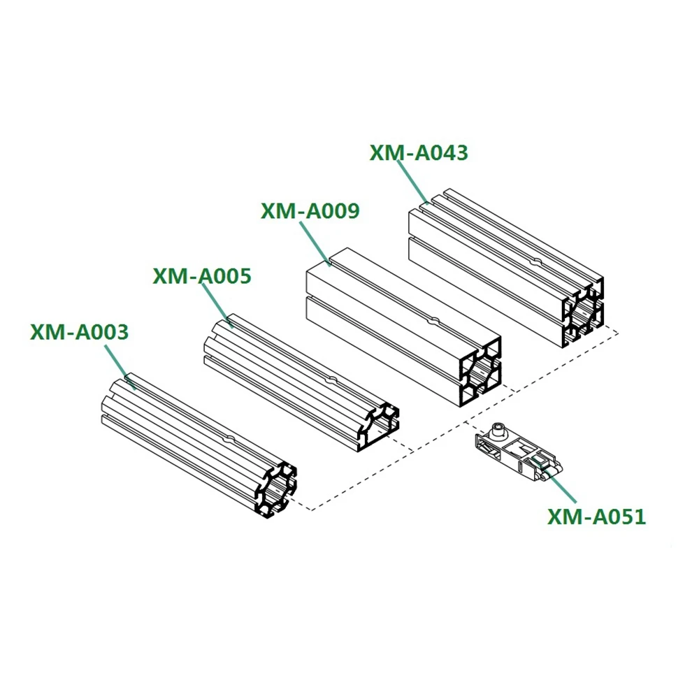 Octangle Round Bars for Display Stand Booth Exhibition Booth Aluminium Profiles
