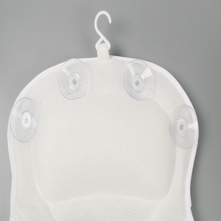 Дышащая 4d сетчатая 6 присосок для взрослых, водонепроницаемая Нескользящая подушка для спа-ванны, для ванны, поддержка шеи и спины