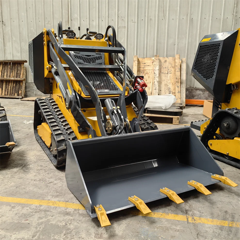 Mini Skid Steer Loader Mini Crawler Tracked Wheel Skid Steer Loader