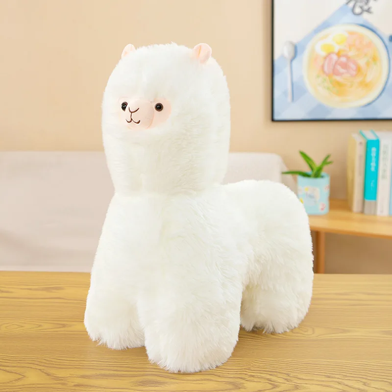 2024 Hot Sale Selling Cute Alpaca Plush Toy Stuffed Animal New Sheep  Figurine Plush Pillow Furry Soft Toy Alpaca