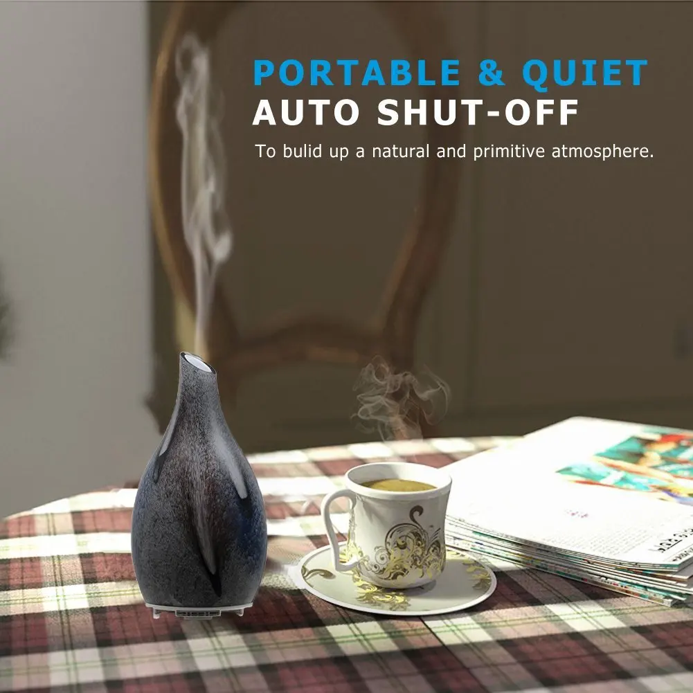 Ultrasonic Mist Essential Oil Diffusers 3d Glass Aroma Diffusers Home Usb Coolmist Tabletop