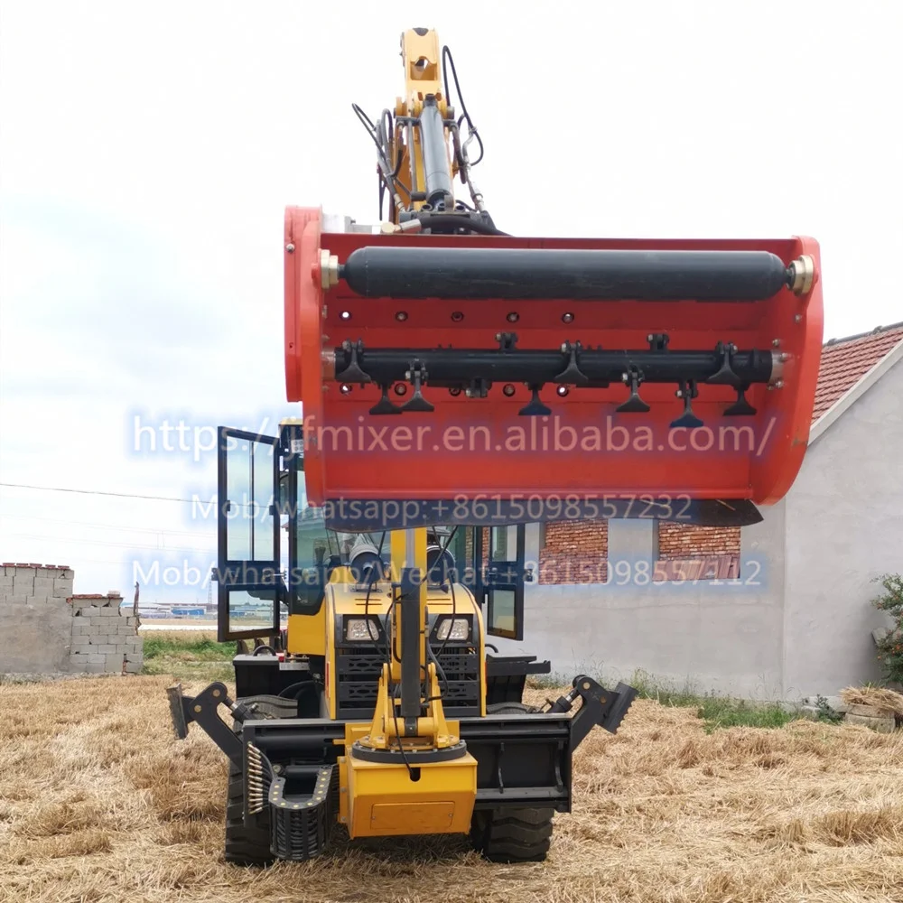 High Efficient Multifunction Backhoe Loader Hydraulic Flail Mower for Excavator