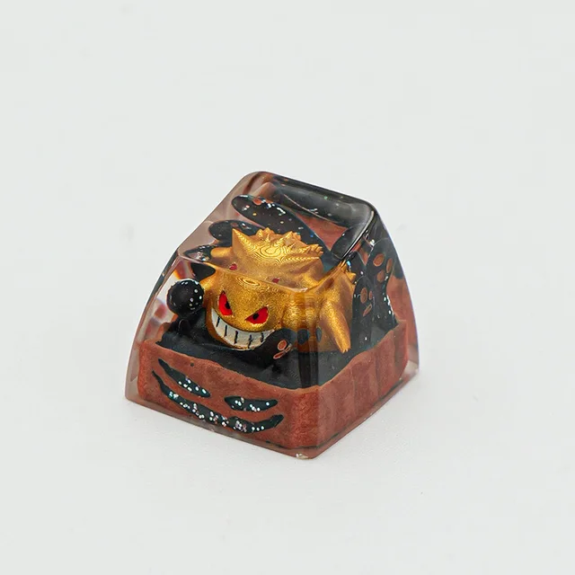 Keyboard Keycaps Custom Resin Crafts Supplier Custom Poke Mon Transparent Drop 3D Printed Artisan Keycaps
