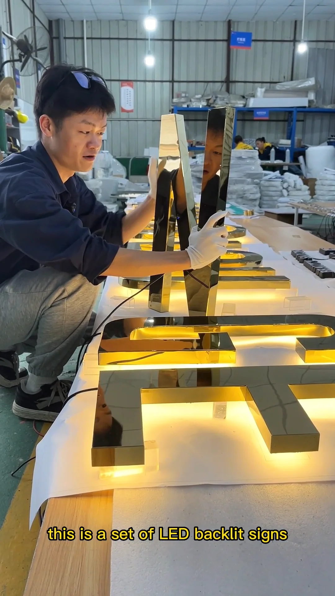 Rustic Metal Wall Letters Gold 3d Stainless Steel Signs Custom Logo