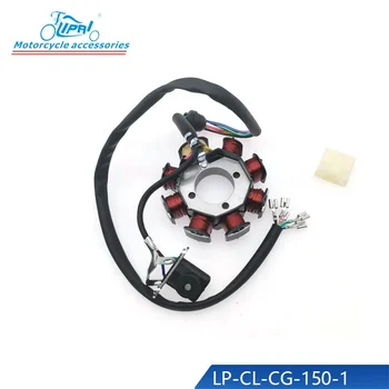 thumbnail image 2 of 8-coil 5-wire AC Fired Magneto Stator (type I Mounting Holes) For Motorcycle CG1 2 of 12