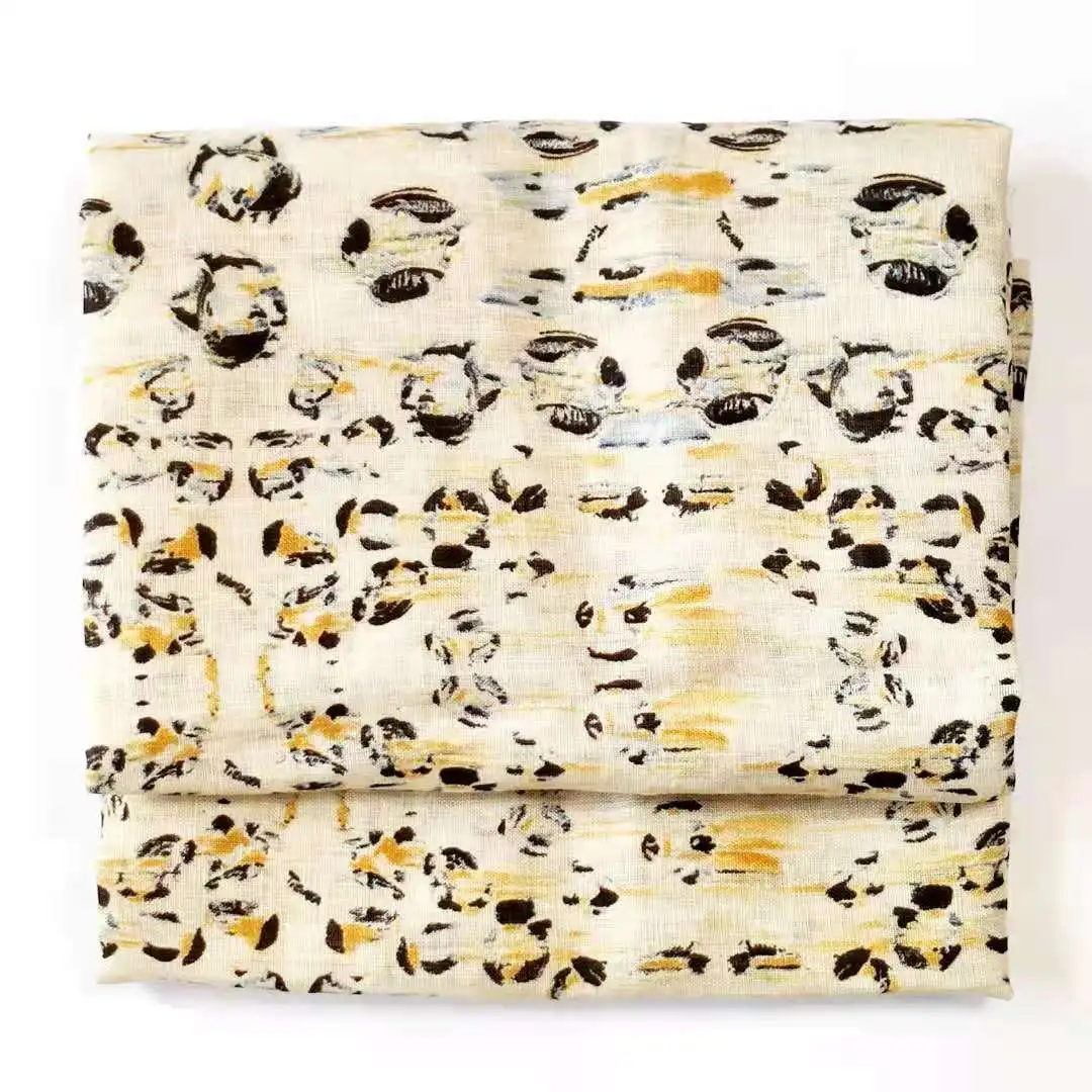 
 Индивидуальный чистый Льняной материал 21 льняная ткань с принтом  