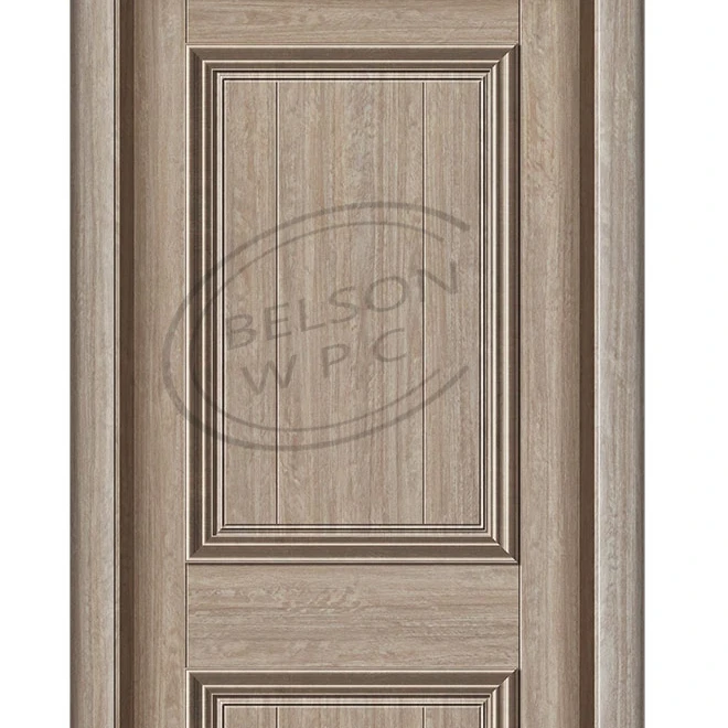 Modern Design Belson Factory Direct WPC PVC Foam Assembled Door Waterproof with Finished Surface