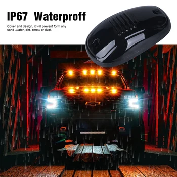 Lot De 5 Lampes De Cabine LED Pour Voiture Et Camion - Lumières Intérieures Blanches Avec Capteur Crépusculaire, 12V IP68