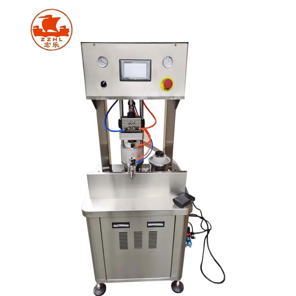 Halbautomatische 2-Spitzen Glasdose Dosen Vakuumbeschlagmaschine